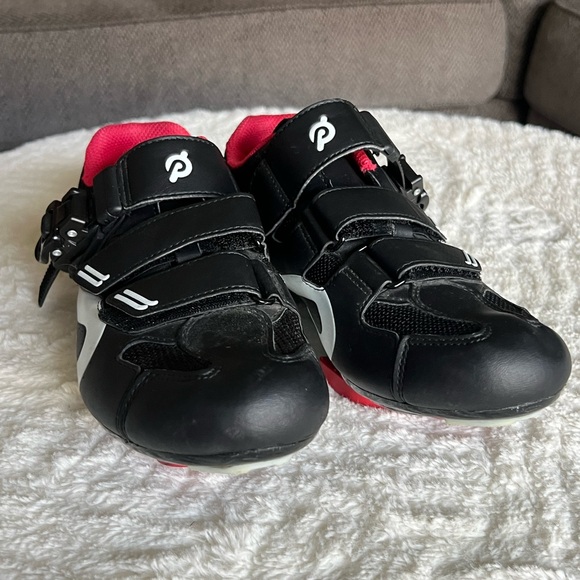 Peloton Black and Red Biking Sneakers - Picture 2 of 9